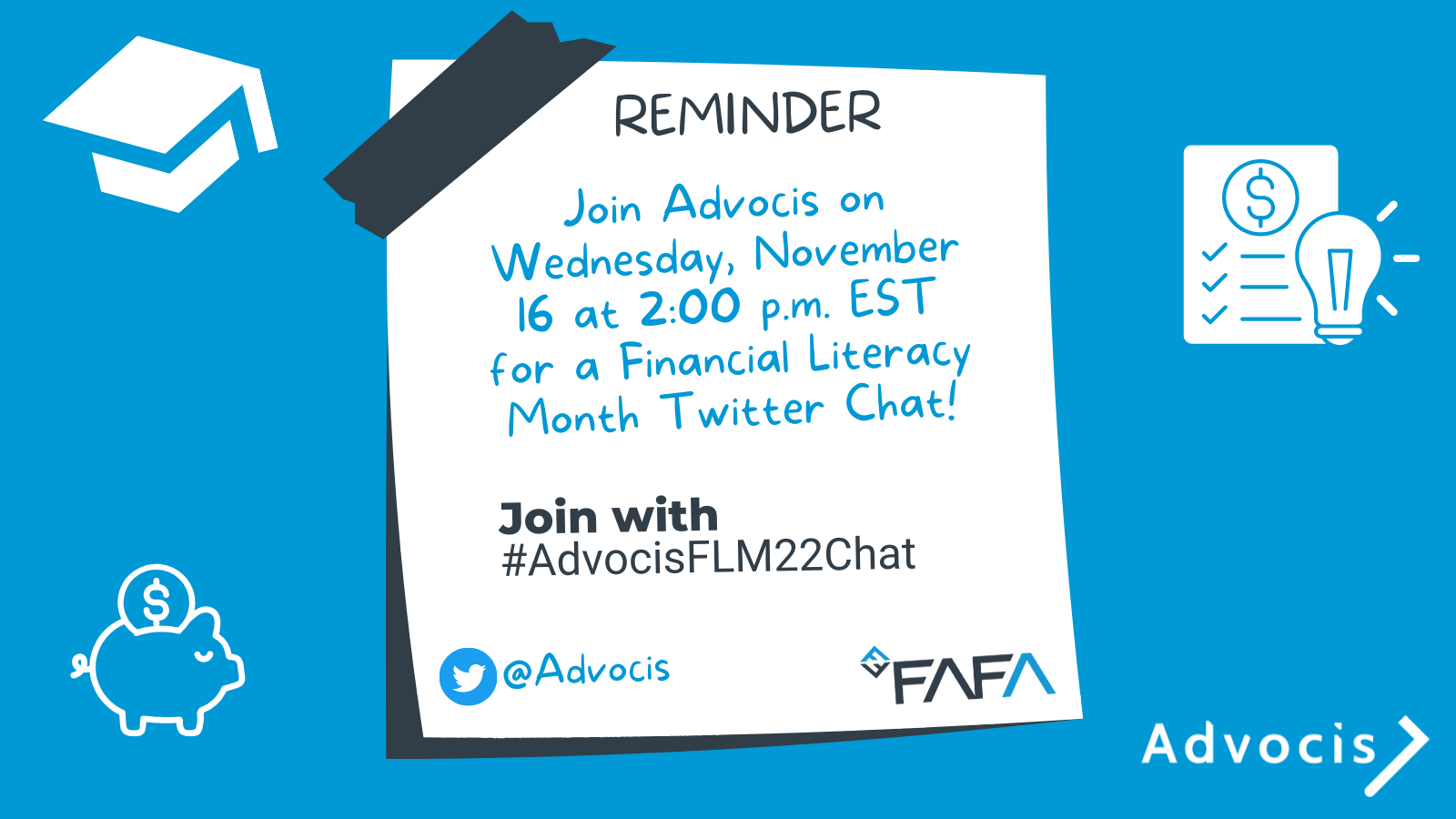 Join Advocis for a Financial Literacy Month Twitter Chat!