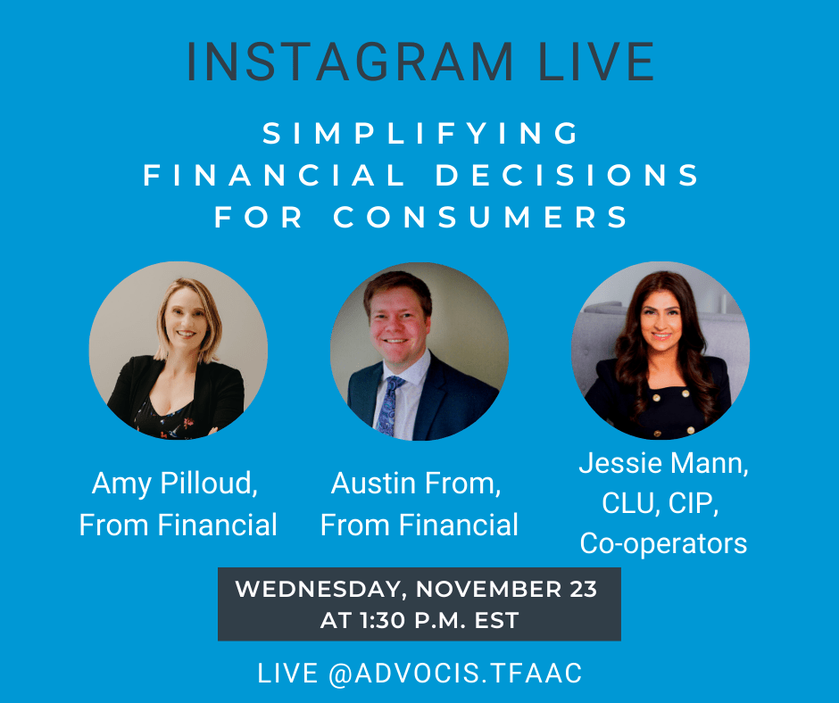Instagram Live - Simplifying Financial Decisions for Consumers